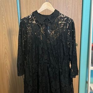 Black lace dress
